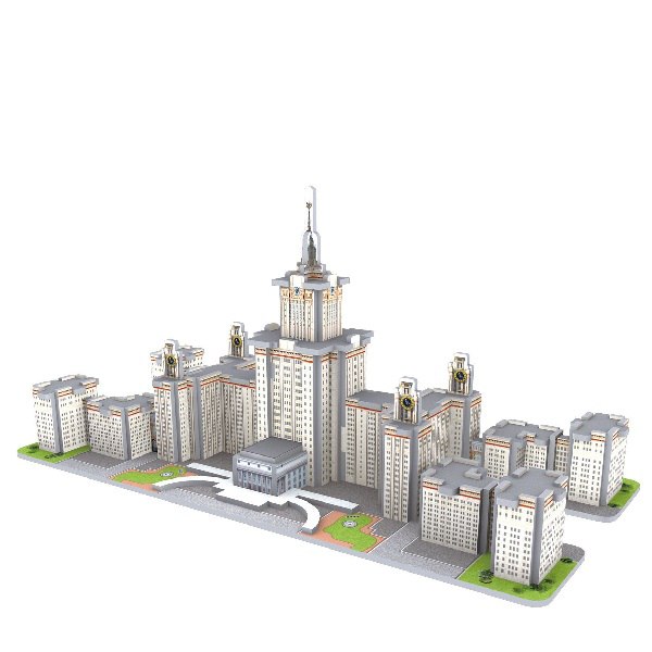 Объемный 3D-пазл Московский Государственный Университет, Россия  